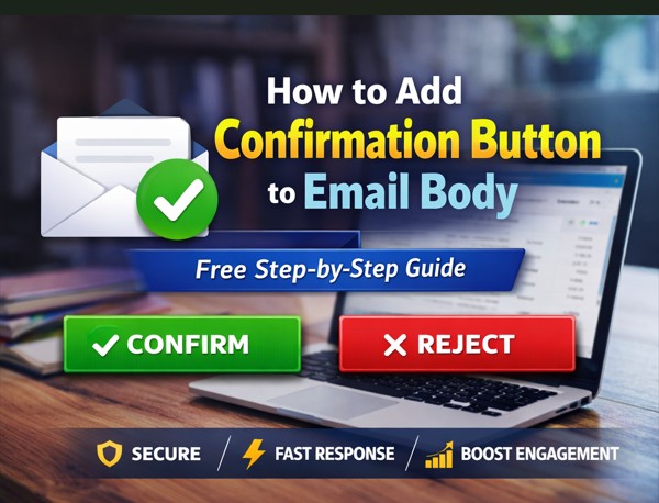 How to Add Confirmation button to email body free guide