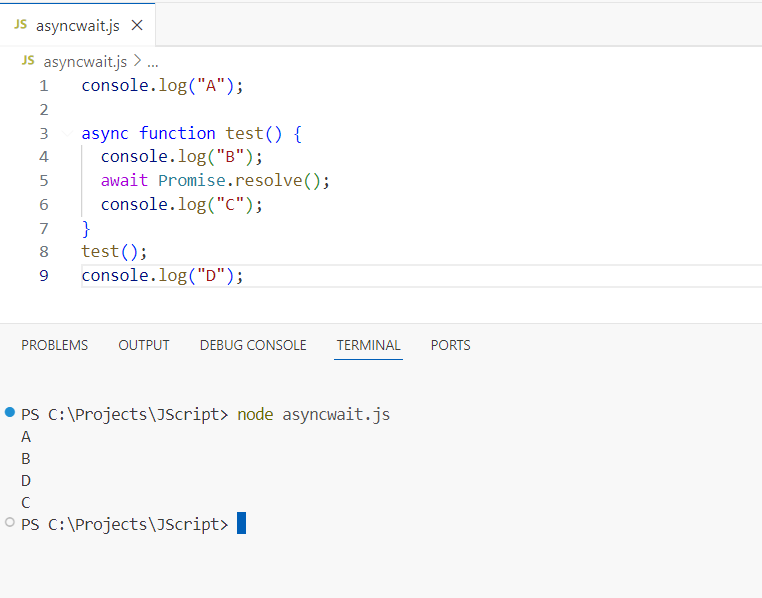 What EXACTLY does await do