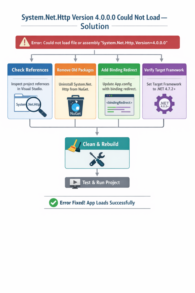System.Net.Http Version 4.0.0.0 Could Not Load – Solution